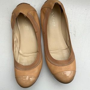 Nine West tan ballerina flats women’s size 6 1/2
